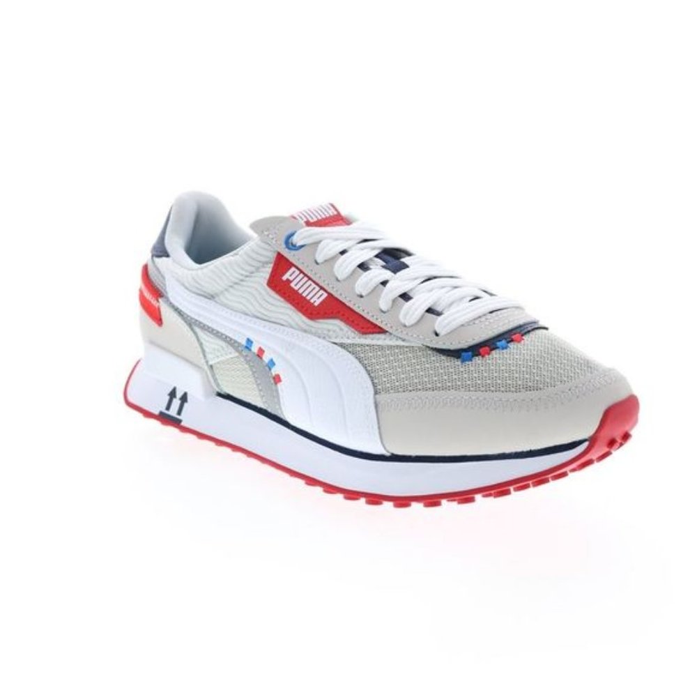 PUMA Future Rider Lifestyle Sneakers Gray White Red